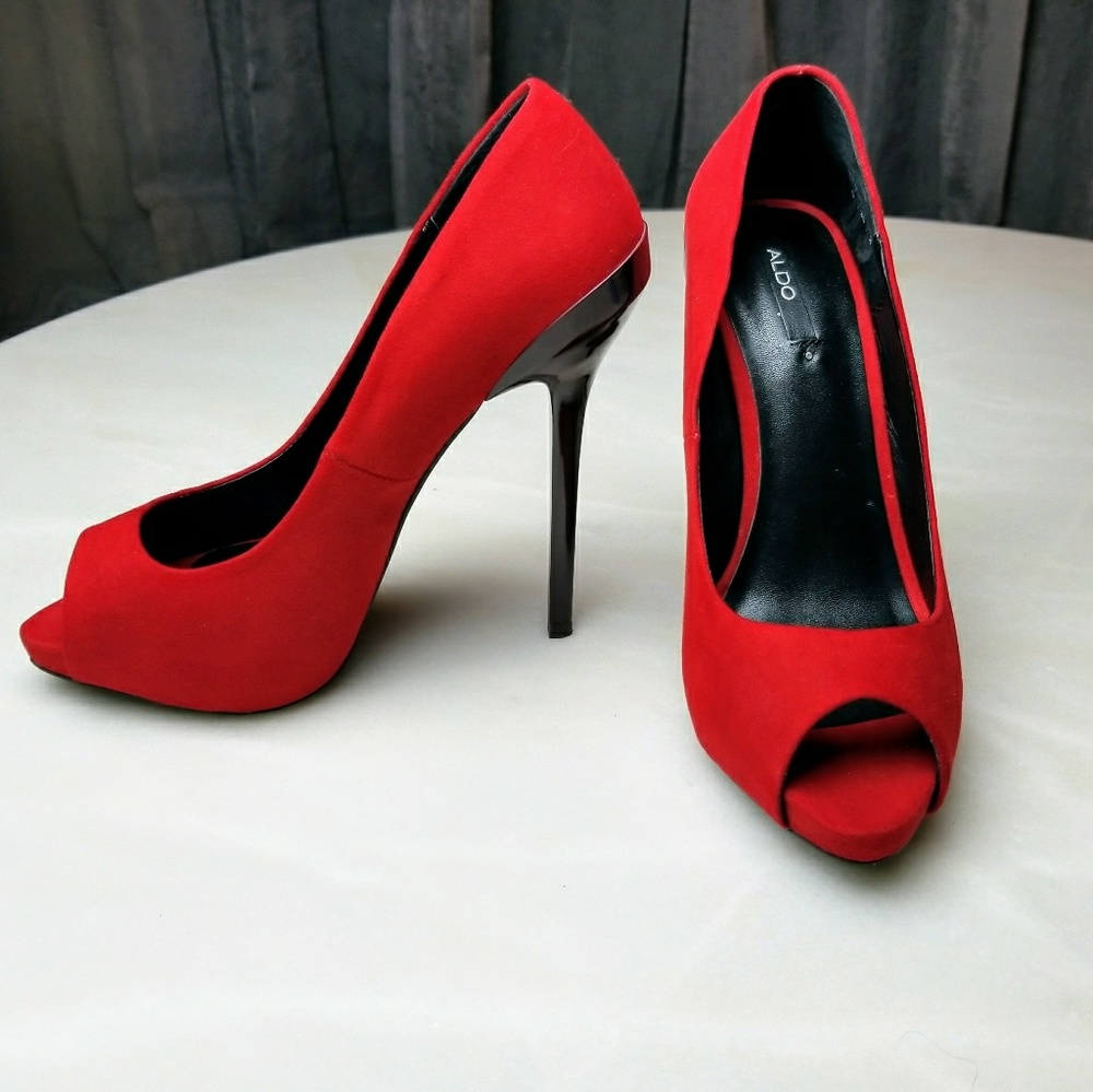 ALDO Red Peeptoes